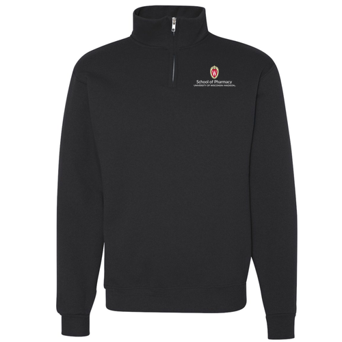 Jerzees 9.3 Oz Nublend Quarter Zip Sweatshirt Adult -- Black (Embroidery)