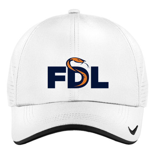 Nike Dri-Fit Perforated Performance Cap -- White / Black
