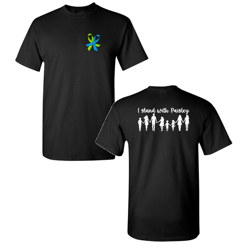 Ribbon Design Gildan Heavy Cotton Basic T-Shirt -- Black