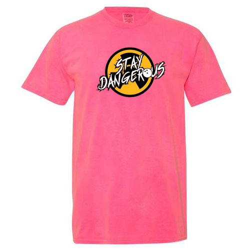 Comfort Colors Ringspun Garment Dyed T Shirt -- Neon Pink