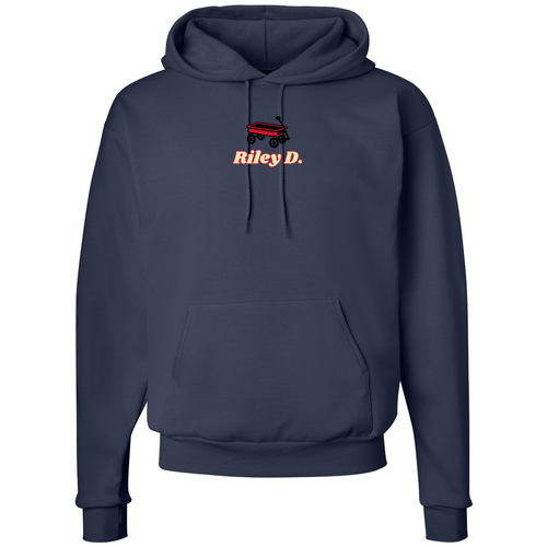 Hanes 7.8 Oz., 50/50 Comfort Blend Fleece Pullover Hood Adult -- Navy