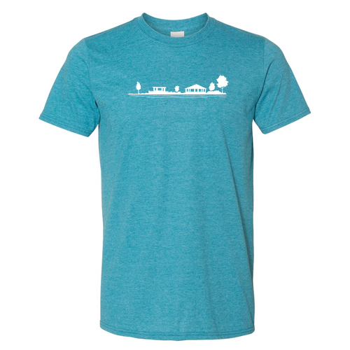 Slim Point -- Gildan SoftStyle T-Shirt -- Heather Galapagos Blue