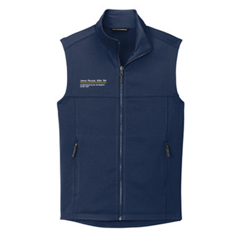 Port Authority Collective Smooth Fleece Vest -- River Blue Navy