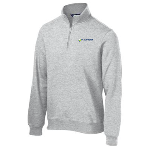 Sport Tek Quarter Zip Sweatshirt -- Athletic Heather
