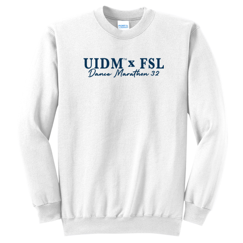 Port and Company Classic Crewneck Sweatshirt -- White
