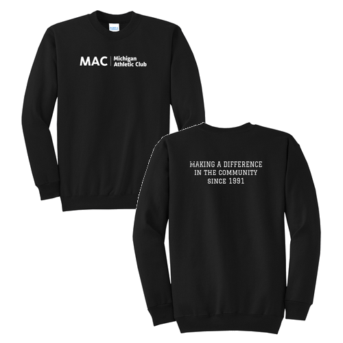 Port and Company Classic Crewneck Sweatshirt -- Jet Black