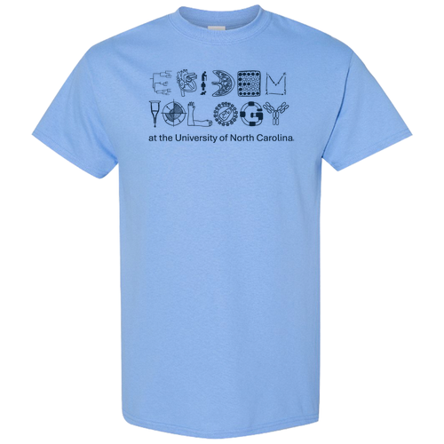 Gildan Heavy Cotton Basic T-Shirt -- Carolina Blue Hand Drawn