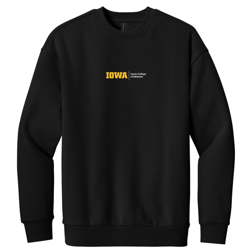 Embroidered CCOM Logo District V.I.T. Heavyweight Fleece Crew -- Black