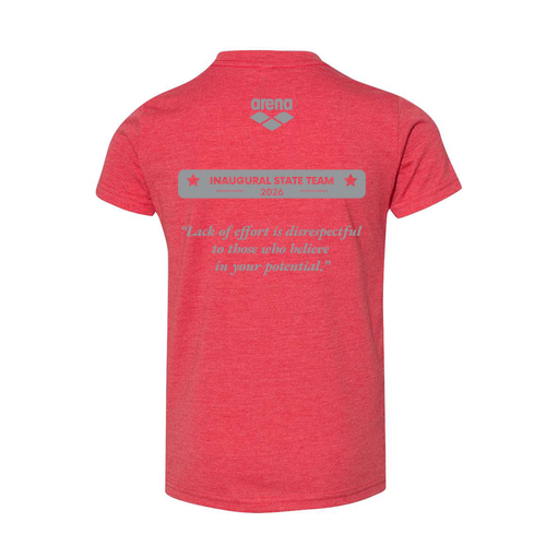 Youth Bella Canvas Soft Fitted CVC Short Sleeve Tee -- Heather Red