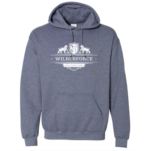 Gildan Heavy Blend Hooded Sweatshirt -- Heather Sport Dark Navy