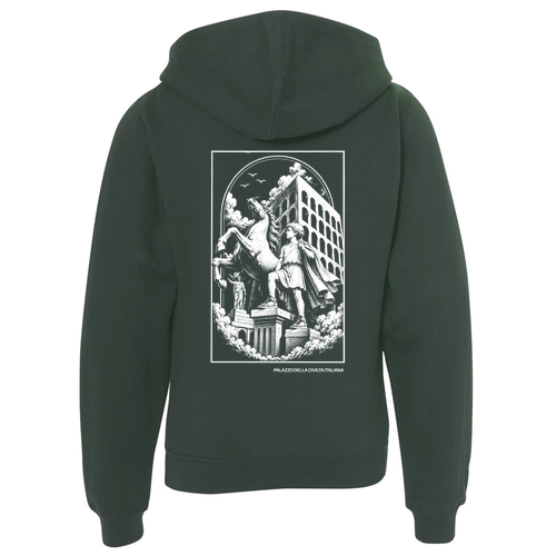 Independent Trading Co. Youth Midweight Hooded Pullover Sweatshirt -- Alpine Green
