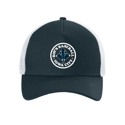 New Era® A-Frame Snapback Mesh Back Cap -- Deep Navy / White