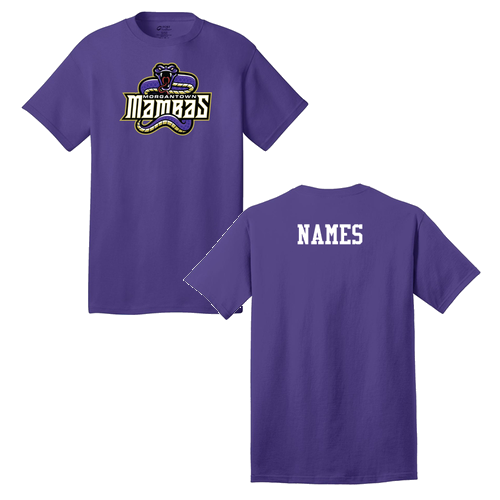Morgantown Mambas Port and Company 5.4 oz Cotton T-Shirt -- Purple