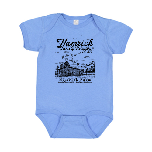 Infant Fine Jersey Bodysuit -- Carolina Blue
