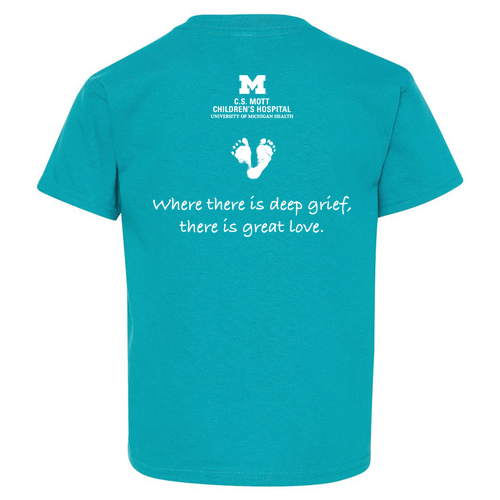 Youth Gildan Heavy Cotton Basic T-Shirt -- Tropical Blue