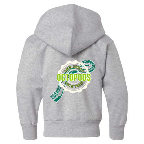 Youth Hanes Hooded Sweatshirt -- Light Steel