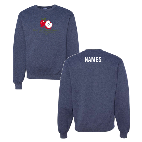 Jerzees 8 Oz., 50/50 Nublend Fleece Crew -- Vintage Heather Navy