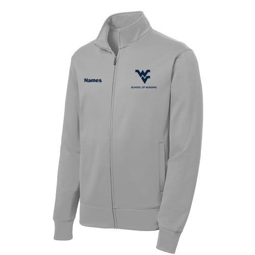 Sport-Tek Sport-Wick Fleece Full-Zip Jacket -- Silver