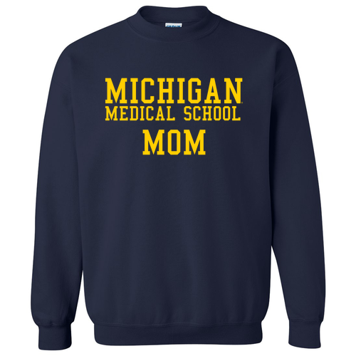 Gildan Heavy Blend Crewneck Sweatshirt -- Navy, Mom