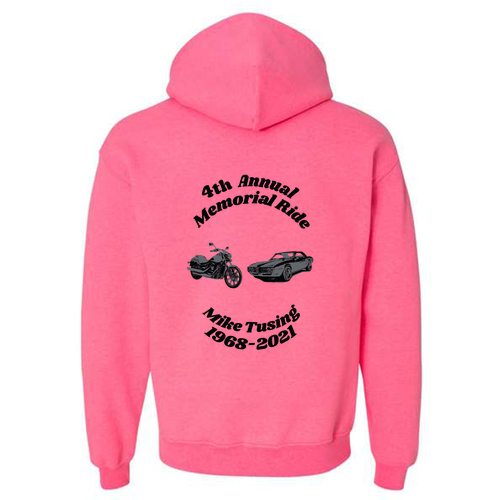 Gildan Heavy Blend Hooded Sweatshirt -- Safety Pink