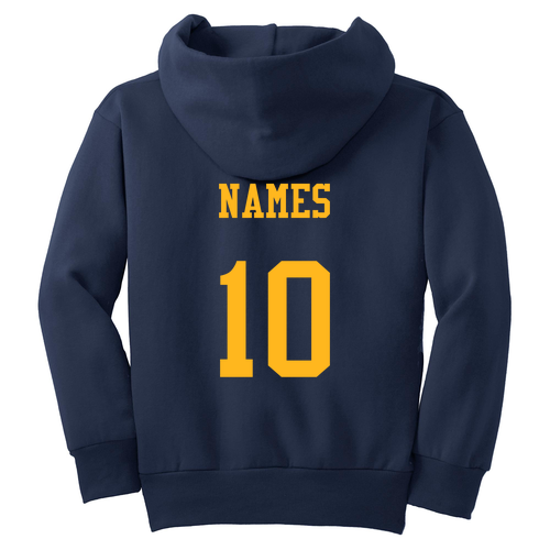 Port and Company Youth Pullover Hooded Sweatshirt -- Navy