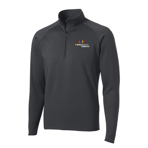 Sport Tek Sport Wick Stretch Half Zip Pullover -- Charcoal Grey