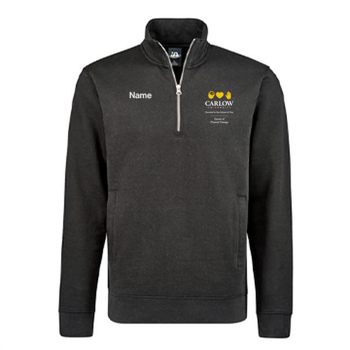 J America BTB Fleece 1/4 zip -- Black