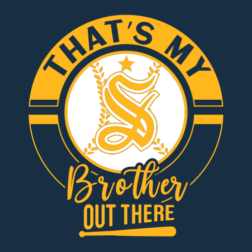 Bella Canvas Youth Thats my Brother Triblend Jersey Short Sleeve Tee -- Solid Navy Triblend