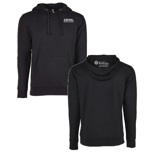 Next Level French Terry Hooded Pullover -- Black/ Black