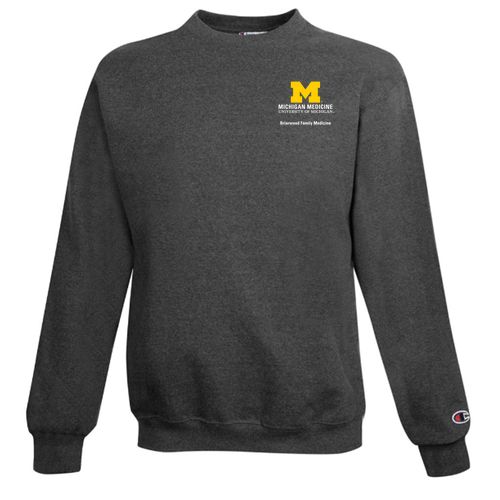 Mens/Unisex Briarwood Family Medicine Champion Crewneck Sweatshirt -- Charcoal Heather