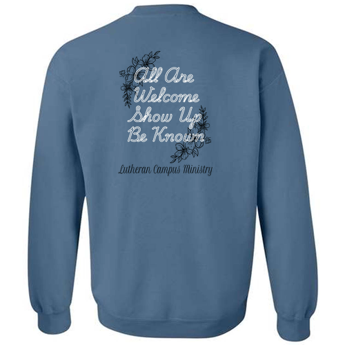 Gildan Heavy Blend Crew Neck Sweatshirt -- Indigo Blue