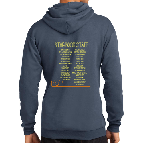 Port and Company Core Fleece Pullover Hooded Sweatshirt -- Steel Blue