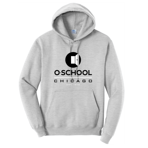 Port and Company Core Fleece Pullover Hooded Sweatshirt -- Ash