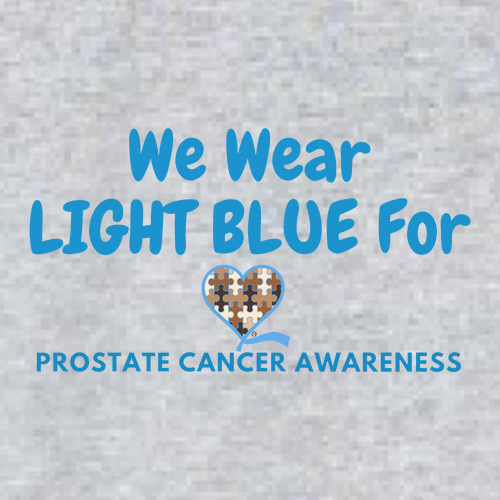 We Wear Light Blue -- sport grey hoodie