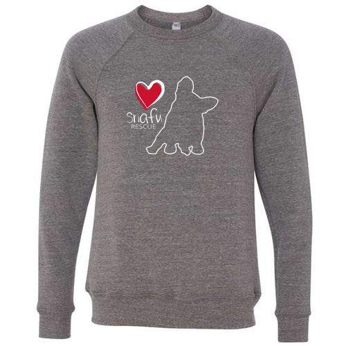 Bella Canvas Unisex Sponge Fleece Raglan Sweatshirt -- Grey TriBlend