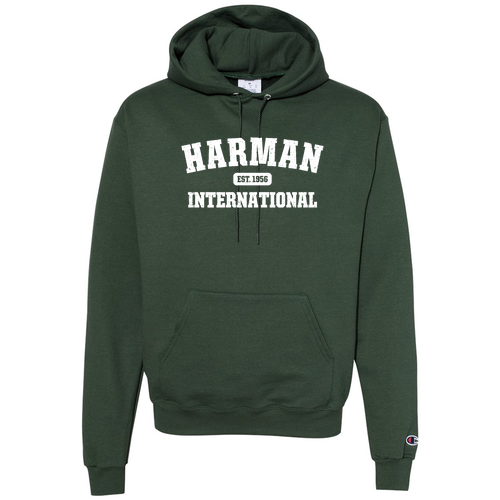 Champion Powerblend Adult Hooded Sweatshirt -- Dark Green