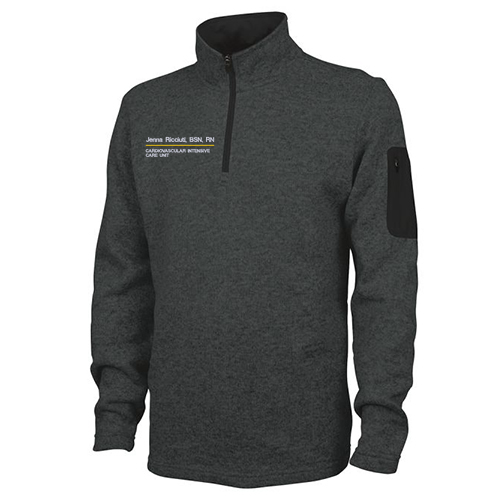 Charles River Mens Heathered Fleece Pullover -- Charcoal Heather