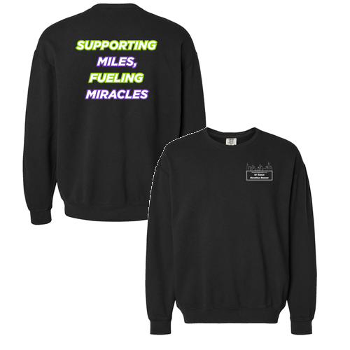 Comfort Colors Lightweight Adult Ringspun Crewneck Sweatshirt -- Black