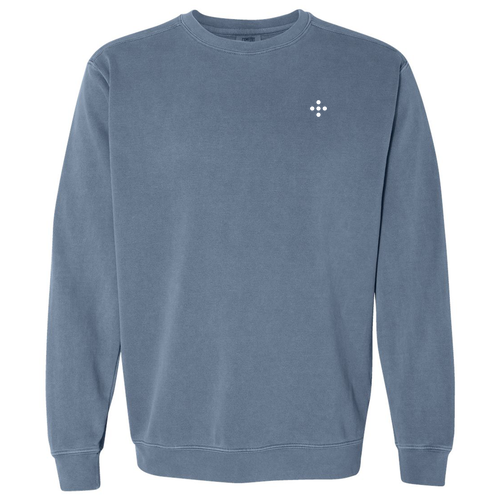 Comfort Colors Adult Crewneck Sweatshirt -- Blue Jean