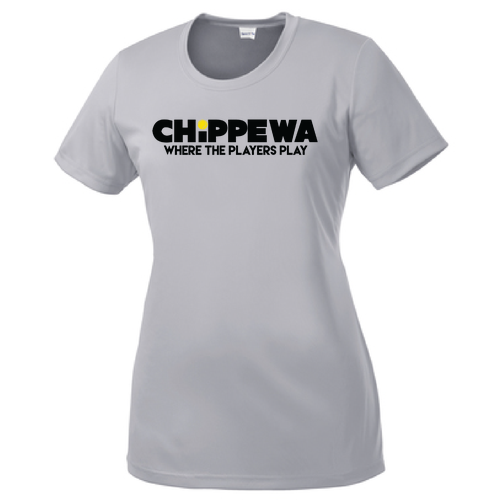 LADIES Sport Tek Wicking Competitor Tee -- Silver