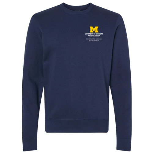 Mens/Unisex J. America BTB Fleece Crew -- True Navy