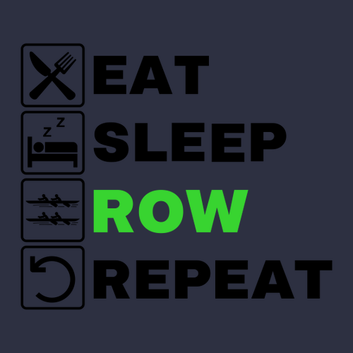 Eat, Sleep, Row T-Shirt -- Navy