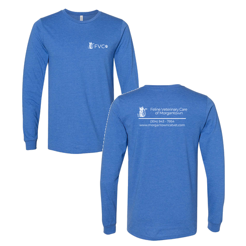 Bella+Canvas Unisex Heather Cvc Long Sleeve Tee- Heathers -- Heather True Royal