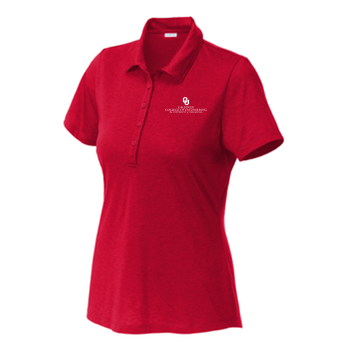 Sport-Tek Ladies Posicharge Strive Polo -- Deep Red