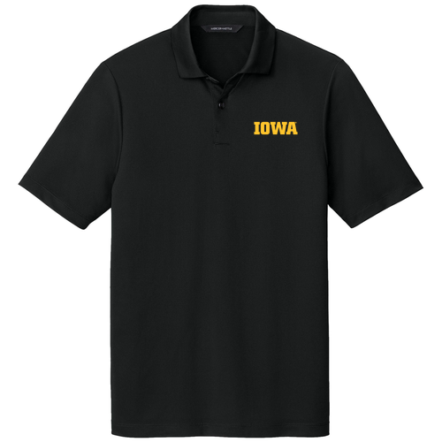 Embroidered Mercer+Mettle Recharge Jersey Polo -- Deep Black