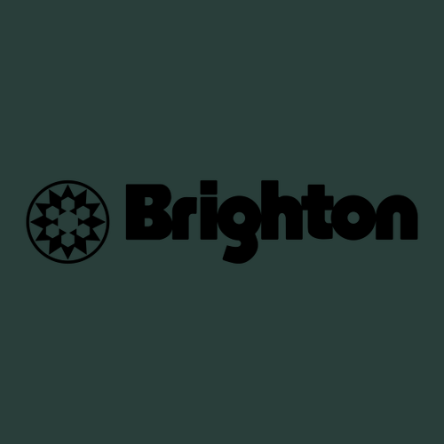 Brighton Logo 2 Black Ink -- Pullover Hooded Sweatshirt Forest