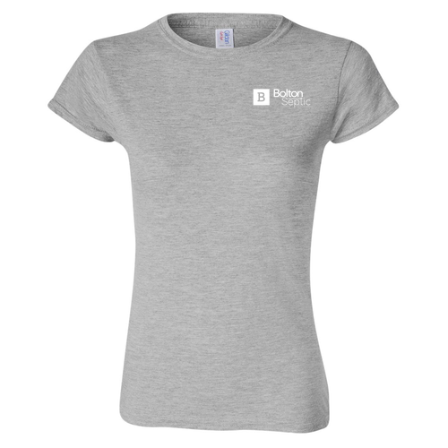 Ladies Gildan Soft Fashion Fit T-Shirt -- Sport Grey