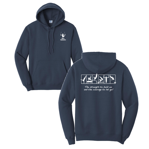 Port and Company Core Fleece Pullover Hooded Sweatshirt -- Navy
