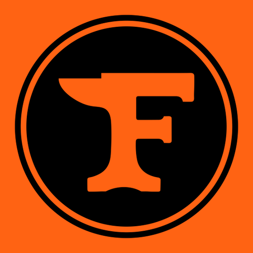 Forge25 Construction tee -- Safety Orange