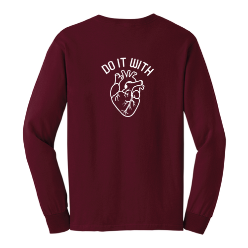 Gildan Ultra Cotton Longsleeve Basic T-Shirt -- Maroon